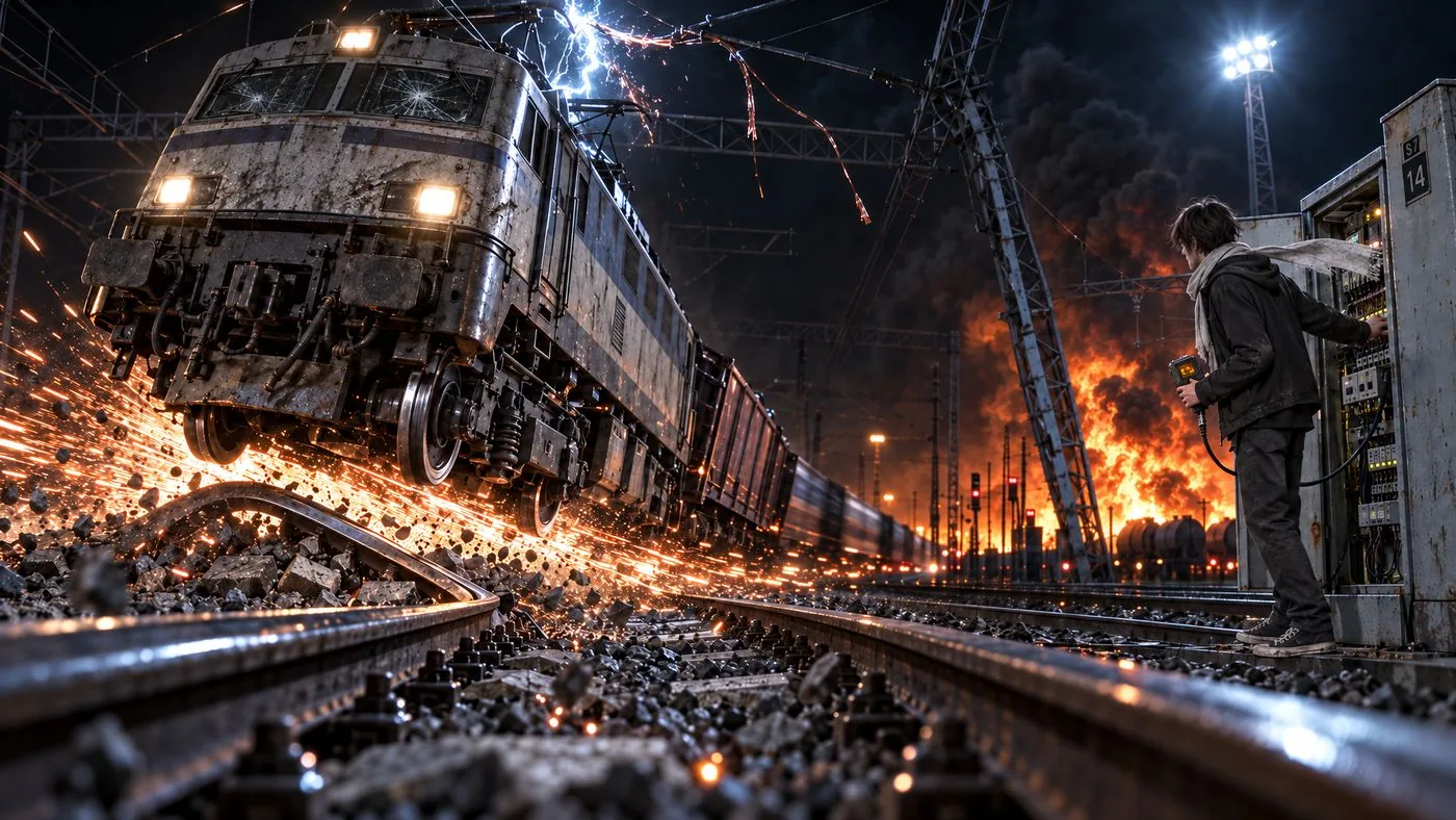 Un train qui déraille
